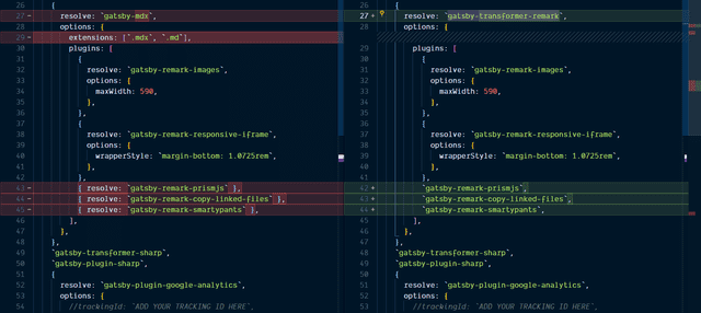replace transformer remark with gatsby-mdx