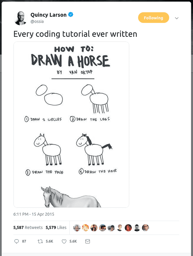 draw a horse quincy tweet